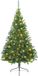 vidaXL Sapin de Noël pré-illuminé en plastique vert 180 cm PVC