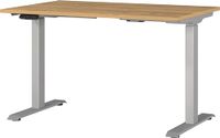 Germania bureau 7907-638, Grandson-eiken-Nb./zilver, EL. in hoogte verstelbaar, 120 x 120 x 80 cm