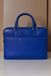 D'Arienzo Cartable 24 heures Cuir Bleuet serviette d'ordinateur poche zippée, Taille Unique, Couleur Bleu