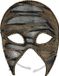 Bristol Novelty Unisex Adults Ripped Look 3/4 Eye Mask (Black/Gold)