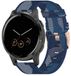 By Qubix Qubix - Canvas nylon bandje voor Garmin Venu 4 (41mm) - 18mm - Blauw