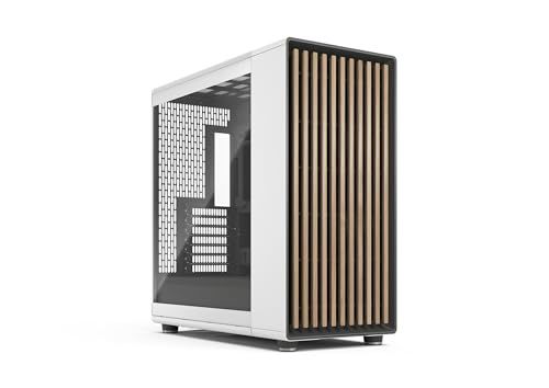 Fractal Design North XL RC Krijt Wit TG Clear - PC Case voor Reverse Connector Moederborden - Inclusief 3 x 140 mm ventilatoren - Type-C USB - RC ATX Full Tower Case