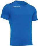 Macron Jersey Matthew Blauw Polyester Korte mouw Effen Mannen S