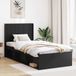 vidaXL Bedframe met opbergruimte en hoofdbord Zwart 100 x 200 cm