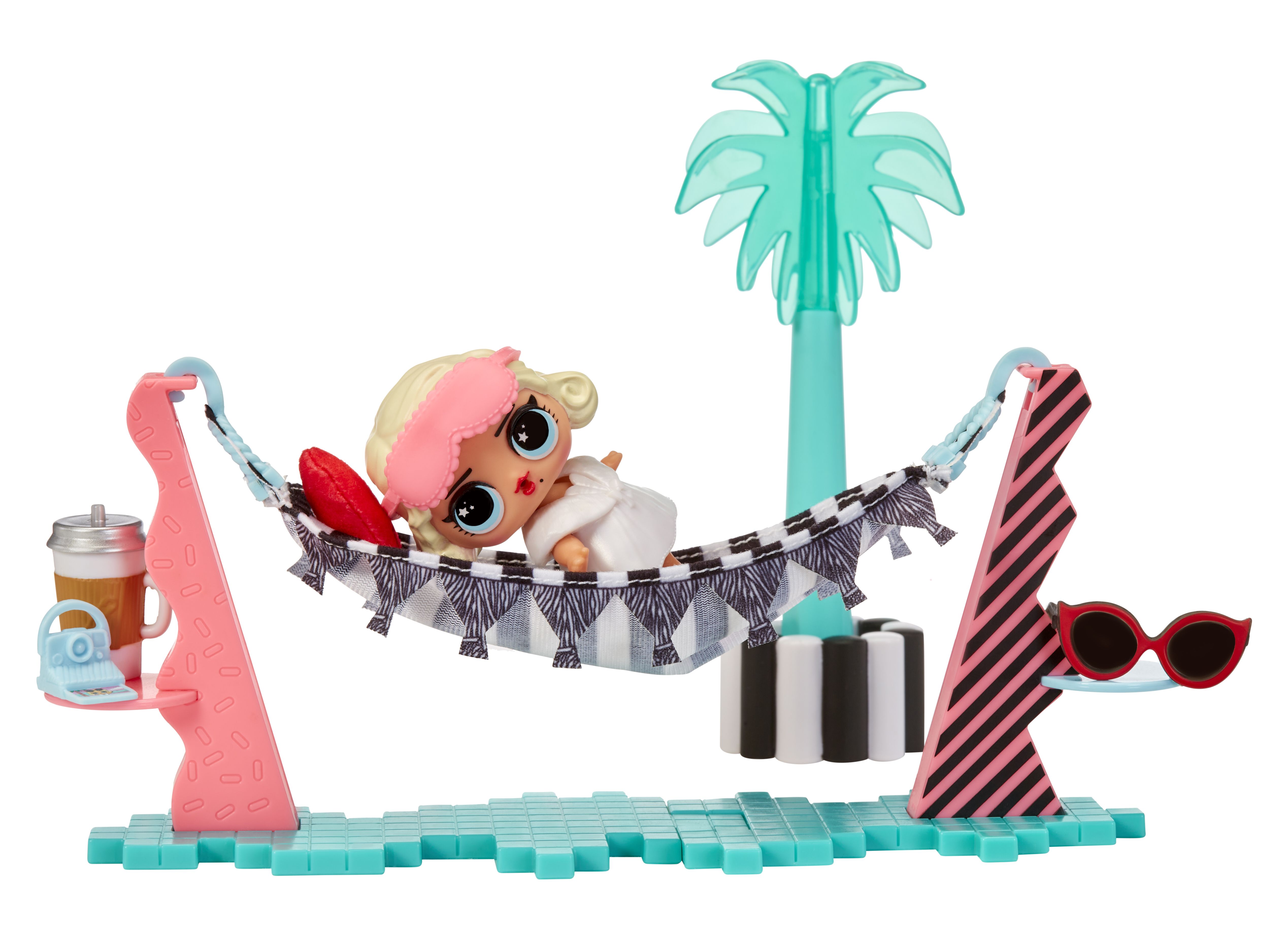 MGA Entertainment L.O.L. Surprise! Leading Baby Vakantielounge - Meubelspeelset met pop - Mini Doll - 4+ Years