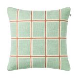 Chhatwal & Jonsson Raha Housse de coussin 50x50 cm Aqua-abricot orange
