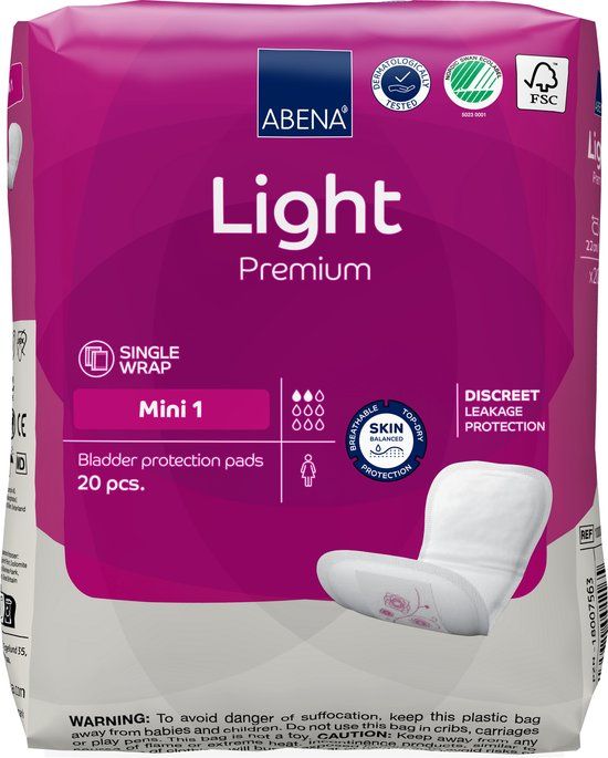 ABENA Light Premium Mini Incontinentie Inlegverband - 20 stuks