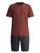 CALIDA Heren Pyjama Kort Relax Essentials Katoen Roestbruin S