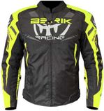 Berik Amras waterdichte motorfiets textieljas - Zwart/geel/wit - Maat 58