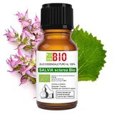 Scharlei Bio Etherische olie 100% Pure 5 ml - Aromatherapie Therapeutisch Cosmetische - Laborbio