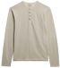 Superdry - Slub Jersey Henley Top met Lange Mouwen - Heren - Tops