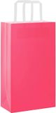 vidaXL - Papieren zakken - 250 stuks - met hengsels - 21x11x36 cm - roze