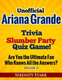 Ty Unofficial Ariana Grande Trivia Slumber Party Quiz Game Volume 3
