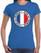 Bellatio Decorations Verkleed T-shirt voor dames - Viva la France - blauw - supporter - themafeest S