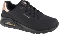 Skechers Uno - Gouden Air - Dames Sneakers - Zwart