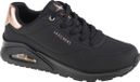 Skechers Uno - Gouden Air - Dames Sneakers - Zwart