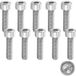 Cyclingcolors - 10x Vis Métaux Chc (btr) Acier Inoxydable A2 Norme Din 912 Rvs Empreinte 6 Pans Creux Hexagonale, M5x20