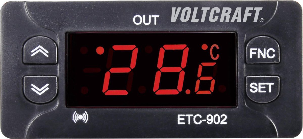 VOLTCRAFT ETC-902 Temperatuurregelaar NTC, PTC -30 tot 50 °C Relais 10 A (l x b x h) 58 x 77 x 34.5 mm