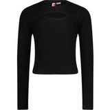 Vingino Girls G-basic-rib Detail T-shirt Deep Black Taille: 6