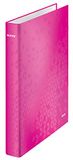 Leitz A4 2-Rings Ringband, Capaciteit Tot Maximaal 230 Vellen, WOW, Rugbreedte van 40mm, Metallic Roze, 42410023