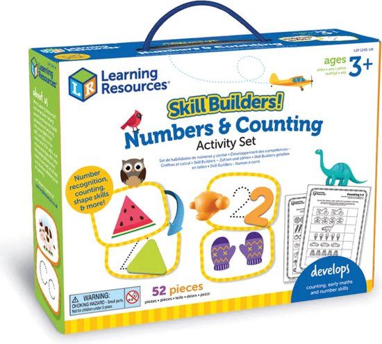Learning Resources Skill Builders! Numbers & Counting Activity Set - English