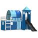Maison Exclusive - Lit superposé sans matelas avec toboggan et rideaux 90x200 cm