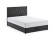 Atlantic Home Collection Opbergbed Benita, met pocketvering 120 x 200 cm, antraciet