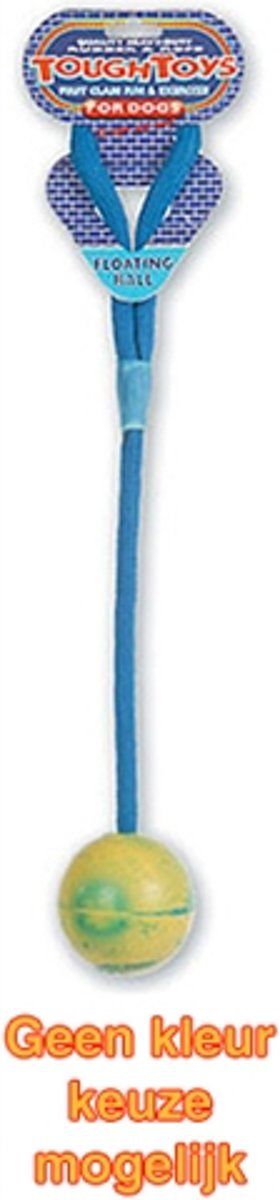 HAPPY PET Hondenspeelgoed Floater Rubber Bal - aan Werptouw - Large - 32x6.5x6.5cm