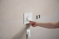 Hansgrohe FixFit Fine E - Wandaansluitbocht, mat wit 28883700