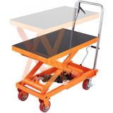 VEVOR hydraulische schaarheftafel 500 kg laadvermogen heftafelwagen 285-900 mm hefbereik heftafel werkplaats 815 x 505 mm platform schaarheftruck enkele schaar voor fabrieken magazijnen supermarkten