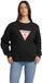 Guess Jeans Iconic Triangle Sweatshirt Zwart S Vrouw