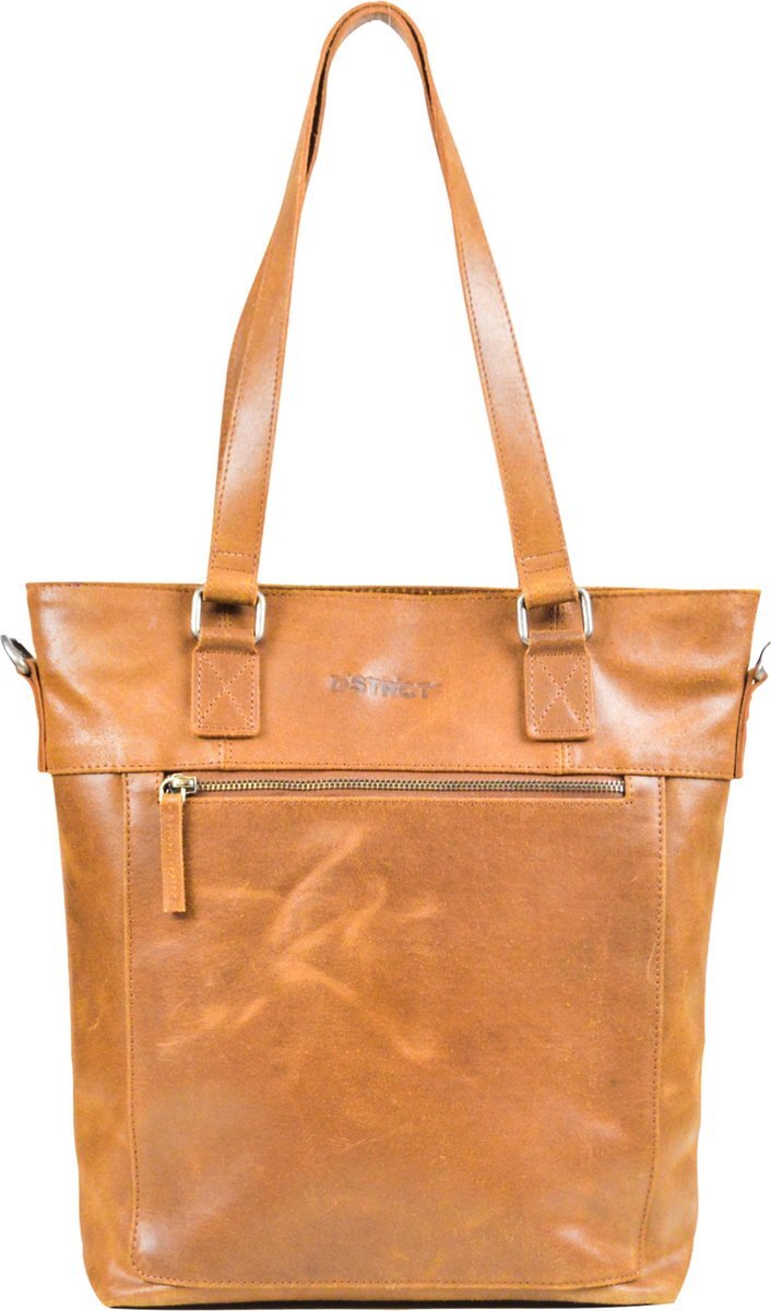 DSTRCT Limited Laptoptas - Shopper Schoudertas Cognac