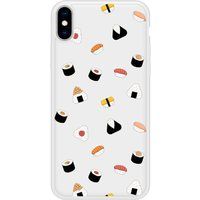 Apple Bedrukt siliconen hoesje compatibel met iPhone X, Apple iPhone XS Sushi
