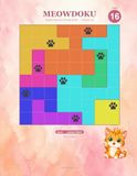 MeowDoku Volume 16 - Region Queens Puzzle Book: 80 Easy 8x8 Logic Puzzles with Adorable Cat | Large Print for Adults