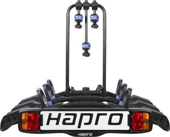 HAPRO Atlas Active III Fietsendrager - 3 Fietsen - Trekhaak - Zwart/Blauw