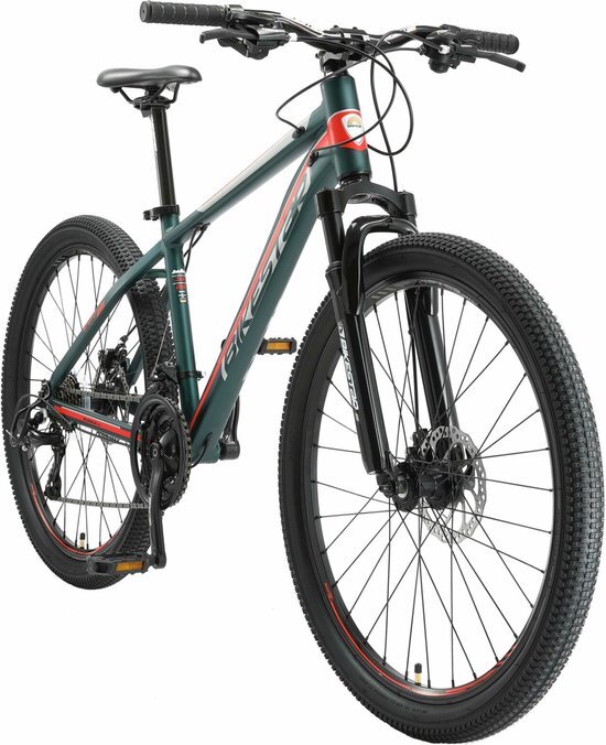 Bikestar Hardtail Alu MTB Sport 26 Inch Mountainbike - Groen - 21 Versnellingen - Unisex