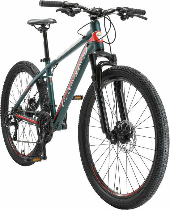 Bikestar Hardtail Alu MTB Sport 26 Inch Mountainbike - Groen - 21 Versnellingen - Unisex