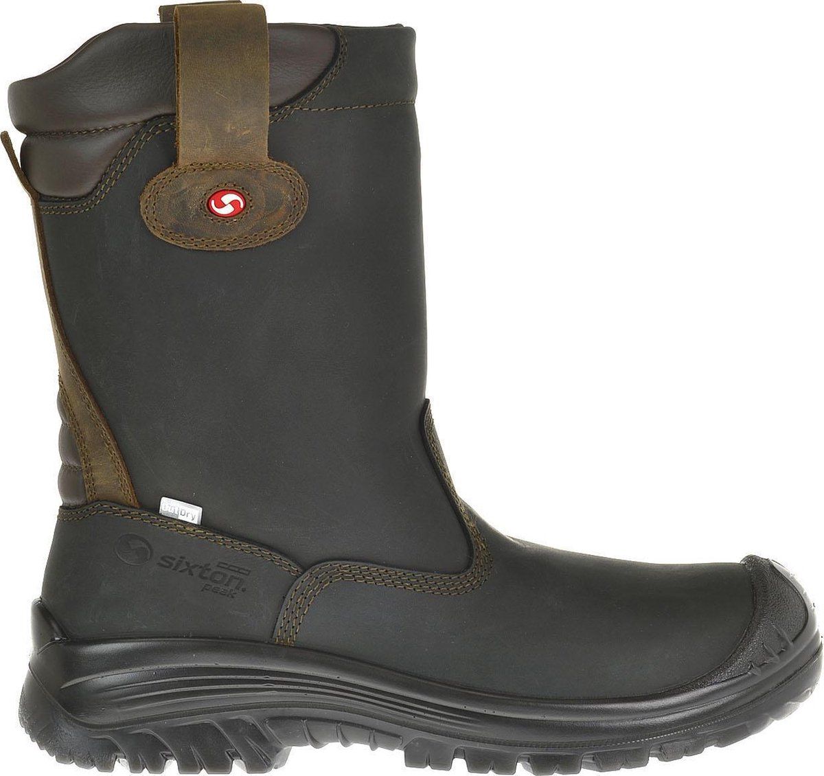 Sixton Peak Ranch - Veiligheidslaarzen - Zwart/Bruin - Maat 46