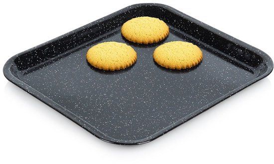 Orion - Geëmailleerde Bakplaat - 41,5x37 cm - Zwart