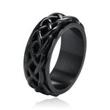 Mendes Ring voor Mannen - Celtic Band Zwart - 21.5mm