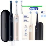 Oral-B iO Series 2 Duo Elektrische Tandenborstels - Zwart en Roze - 3 Poetsstanden - Reisetui