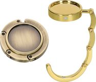 kwmobile Tashanger voor tafels - 2 stuks - Brons/Goud