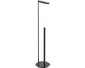 Wiesbaden Alonzo Porte-rouleau de papier toilette Autoportant avec porte-rouleau de réserve - Noir mat
