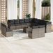 Maison Exclusive - Ensemble de jardin, composé de 14 pièces, avec coussins, gris, en polyrotin