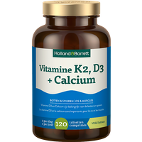 Holland & Barrett Vitamine K2, D3 + Calcium - 120 tabletten