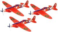 Henbrandt Speelgoed luchtmacht vliegtuigen Airgliders 007 - 3x - Hawker Hurricane