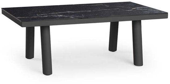 Tierra Outdoor Sevilla salontafel trespa marble charcoal 105 x 60 cm