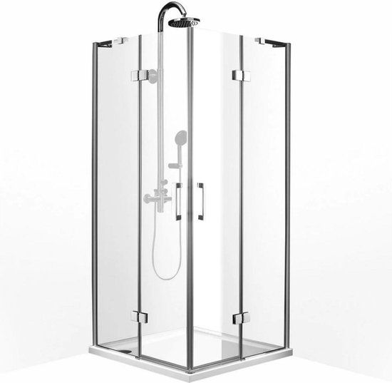 Douchecabine Boss & Wessing Double Hoekinstap Vierkant 90x90x200cm 8mm