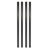 Wagner Teno 12107204 Meubelpoot, starterset, 4-delig, diameter 30 x 700 mm, incl. accessoires, staal gepoedercoat zwart