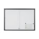 Bi-Office Exhibit Extra Magnetische Displaykast, 6xA4, Gelakte Stalen Oppervlakte, Glazen Deur, Aluminium Frame in Antracietkleur